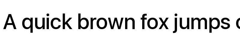 Preview of SF UI Display Medium font