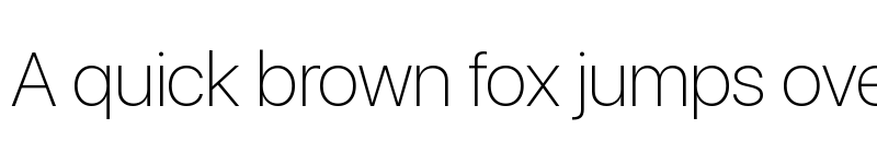 Preview of SF UI Display Thin font