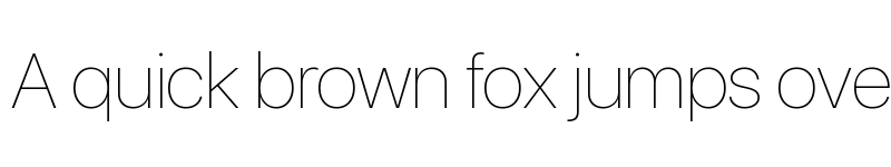 Preview of SF UI Display Ultralight font