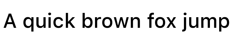 Preview of SF UI Text Medium font