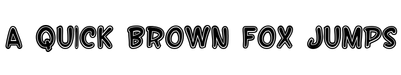 Preview of SF Wonder Comic Inline Regular font