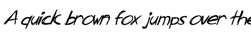 Preview of SF Zimmerman Italic font