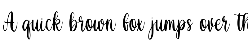 Preview of Shabina Regular font