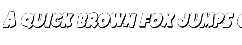 Preview of Shablagoo 3D Italic Italic font