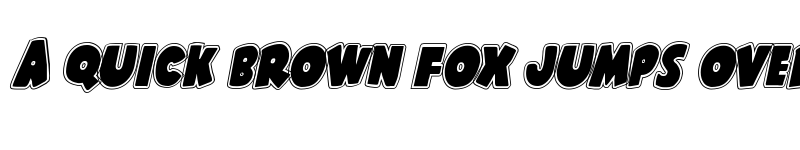 Preview of Shablagoo Academy Italic Italic font