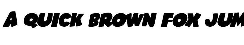 Preview of Shablagoo Expanded Italic Expanded Italic font