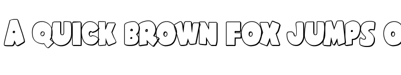 Preview of Shablagoo Outline Outline font