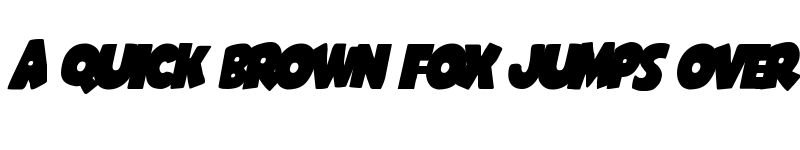 Preview of Shablagoo Overlap Italic Italic font