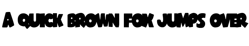 Preview of Shablagoo Overlap Regular font