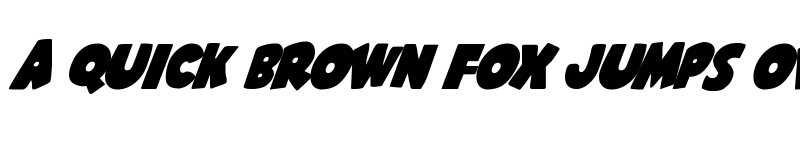 Preview of Shablagoo Super-Italic Italic font