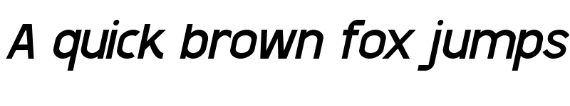 Preview of Shackle Italic font