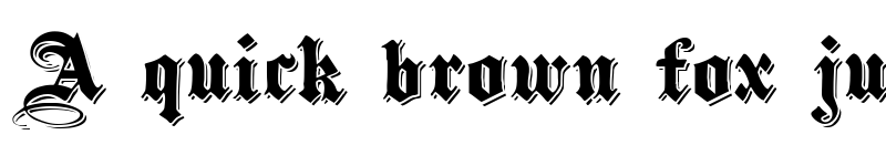 Preview of ShadowedBlackWide Normal font