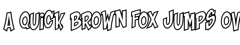 Preview of Shaka Pow Upright Hollow Regular font