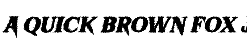 Preview of Sharkbite Italic Regular font