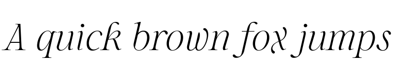 Preview of Sharpe PERSONAL Thin Italic font