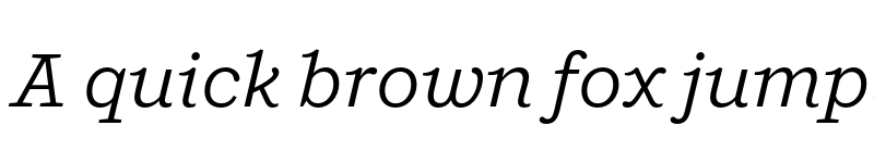 Preview of Shift Book Italic font