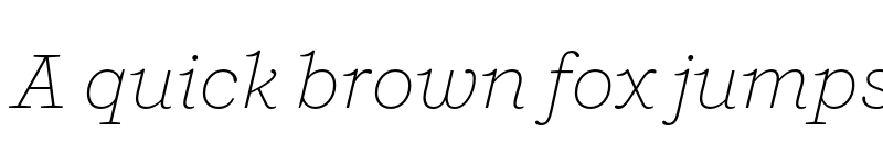 Preview of Shift Extralight Italic font