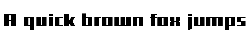 Preview of Shimano SquareBlackNarrow font