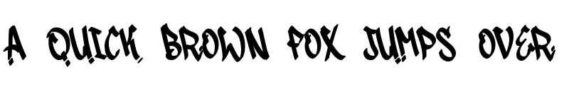 Preview of Shock Graffiti Regular font