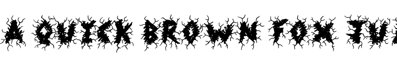 Preview of Shock Horror Regular font