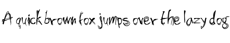 Preview of Shockheaded Regular font