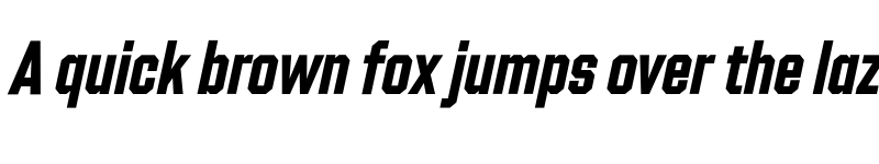 Preview of Shuttleblock Condensed Bold Italic font