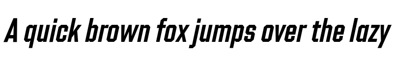 Preview of Shuttleblock Condensed Demi Italic font