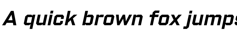 Preview of Shuttleblock Demi Italic font