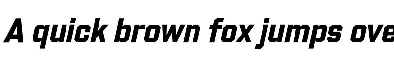 Preview of Shuttleblock Narrow Bold Italic font