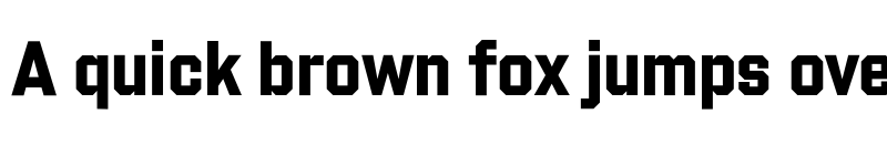 Preview of Shuttleblock Narrow Bold font