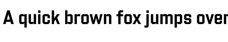 Preview of Shuttleblock Narrow Demi font