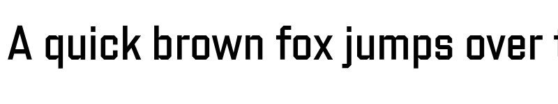 Preview of Shuttleblock Narrow Medium font