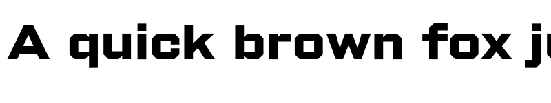 Preview of Shuttleblock Wide Bold font