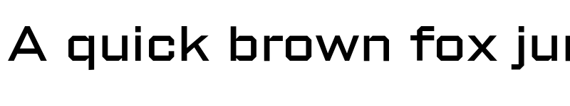 Preview of Shuttleblock Wide Medium font