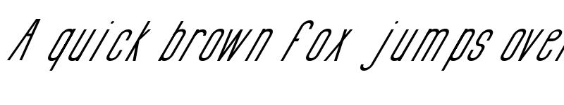 Preview of Si LuNcaiItalic Regular font