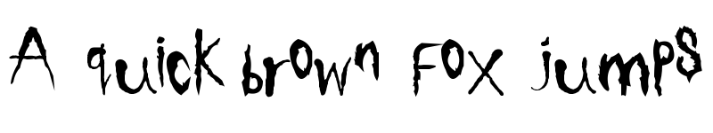 Preview of Sickness Regular font