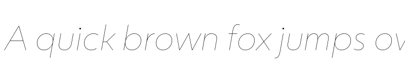 Preview of Sigmund PRO Thin Italic font