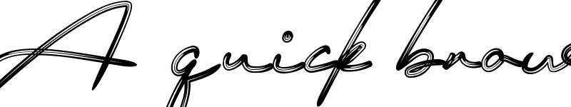 Preview of Signature December Regular font
