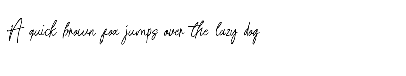 Preview of Signature present Regular font