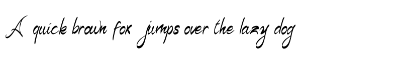 Preview of Signature Regular font