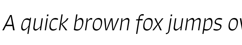 Preview of Signo Light Italic font