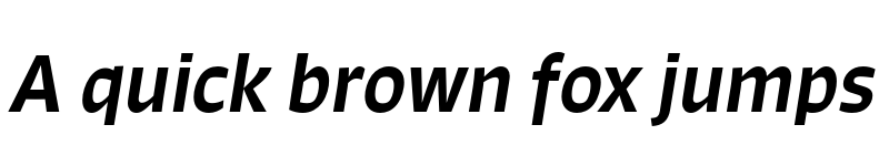 Preview of Signo Medium Italic font