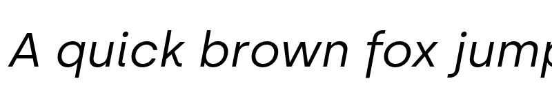 Preview of Silka Regular Italic font