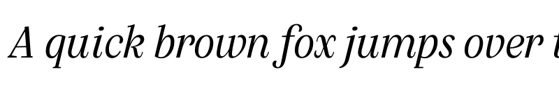 Preview of Silva Display Light Italic font