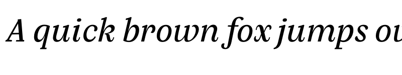 Preview of Silva Text Book Italic font