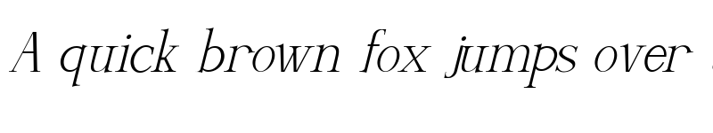 Preview of Silver Silk Italic font
