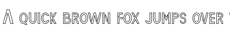 Preview of Silvermason Demo Outline font