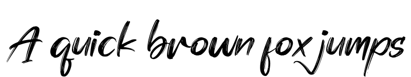 Preview of Simphony Brushe Regular font