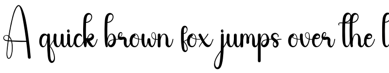 Preview of Simple Calligraphy Regular font