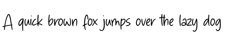 Preview of Simple Nathalie Regular font